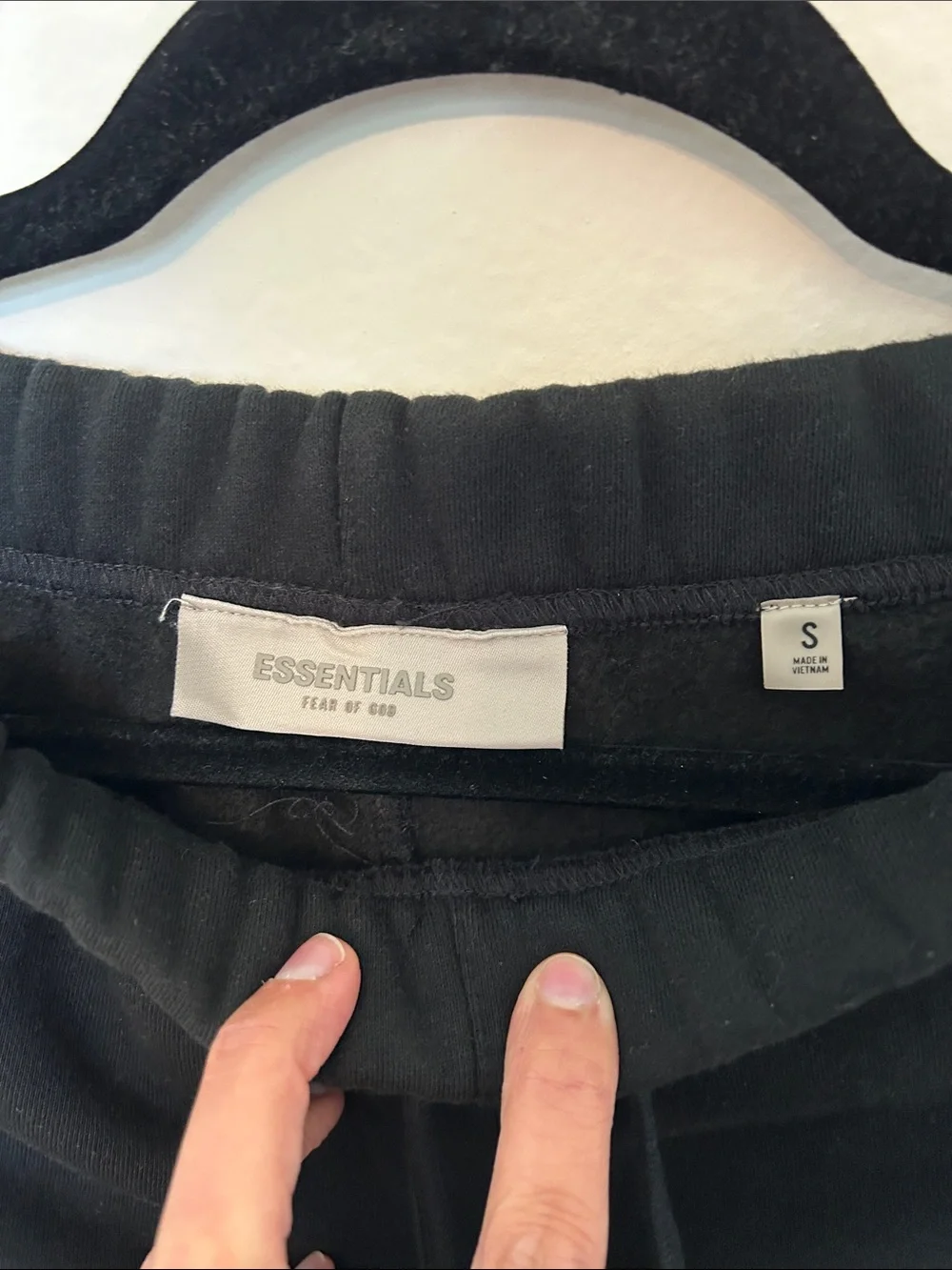 Fear of God Men's Black Jogger Sweatpants with Drawstring